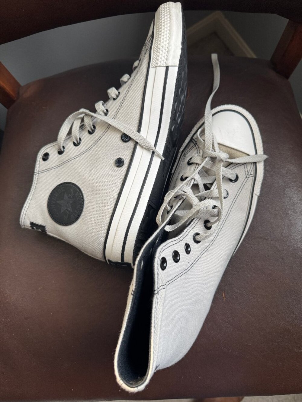 Converse Chuck Taylor All Star High Top Gray Black Men’s 11.5 Sneakers NWOT - Picture 10 of 11